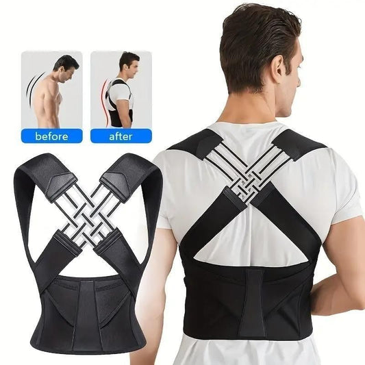 Adjustable Back Posture Corrector – Pain Relief & Anti-Slouch Belt for Men & Women
